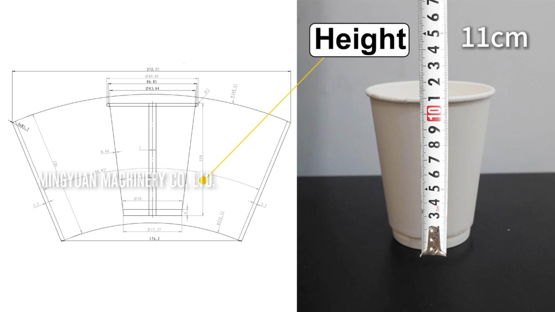 OCM12 intelligent paper cup machine with MYC-D cup sleeve machine and cup collection table in Iran