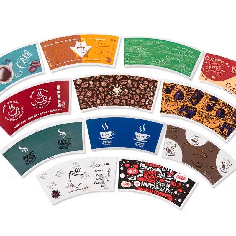 Raw Material To Make Paper Cup PE Coated Printed Paper Cup Fan
