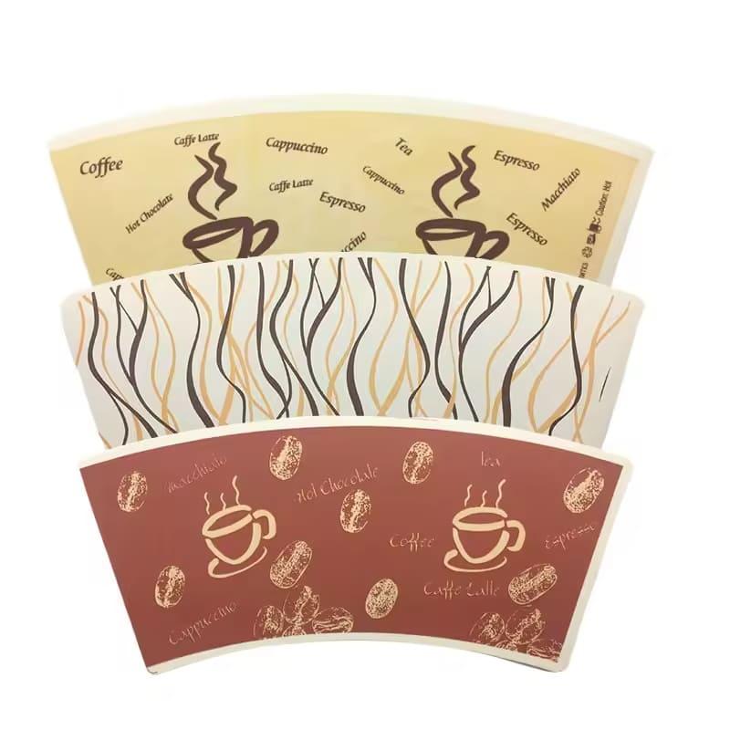 Paper Fan Cup Customized Design and Size Printing Pe Coated Raw Material Paper Cup Fan