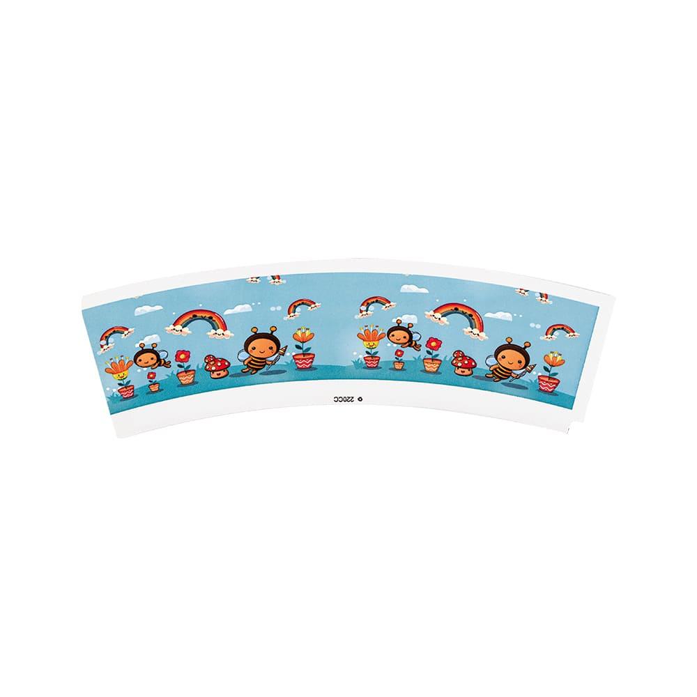 Ice cream paper cup fan Customized PE Coated Paper Cup Bond Paper Single Side With Customized Colors Logos And Sizes For Paper Cup Fans