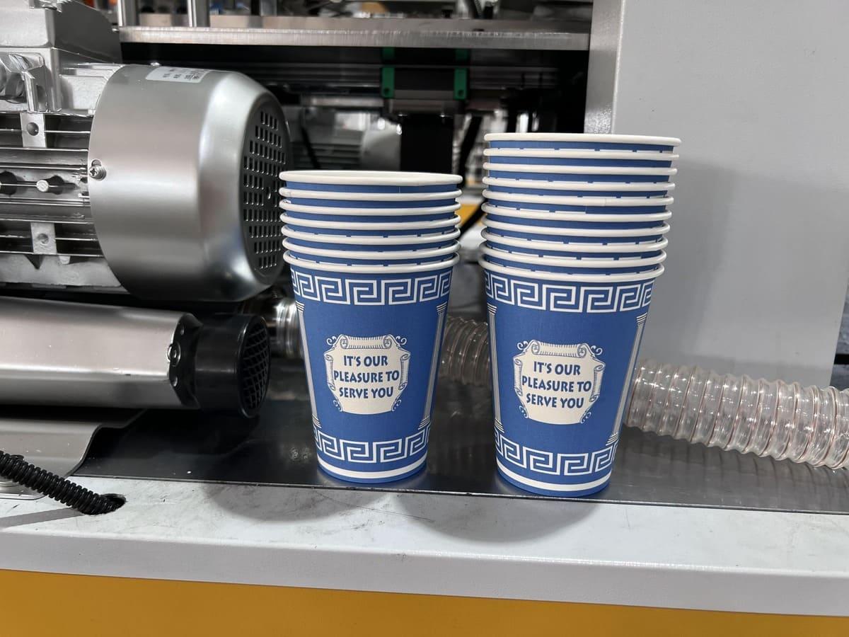 Forming 12 oz Cups from 320 GSM Paper on the MYC-OCM12