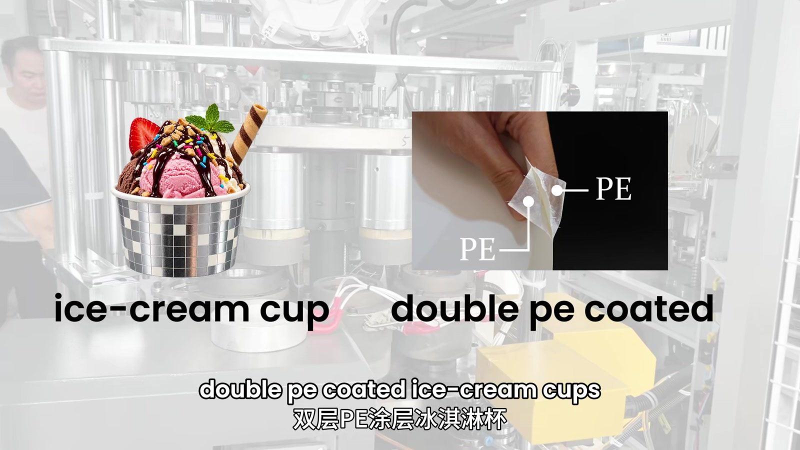 Customer's wide H55 double PE ice cream cup for Mold 02