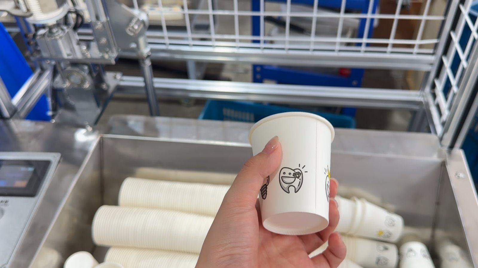 Printed 5 oz coffee cup for a paper cup making machine customer in China