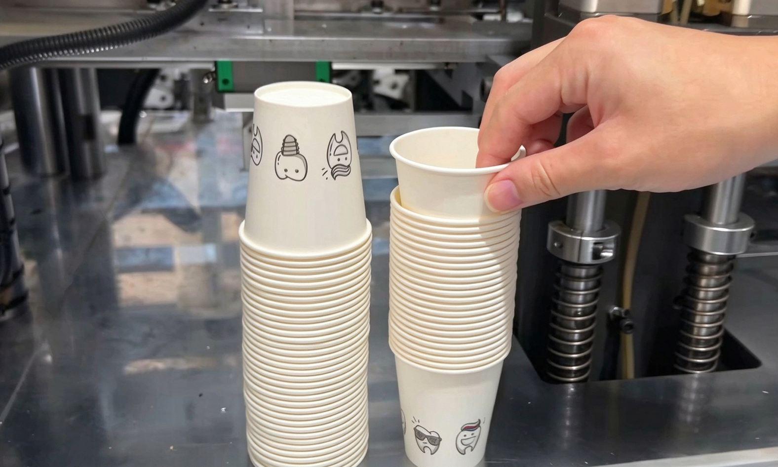 5 oz Coffee Cup Making Machine for a Chinese Customer